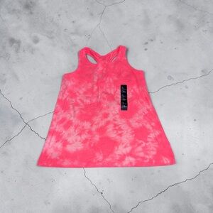 Kids' Pink Tie-Dye Racerback Tank Top GAP (Large) NEW